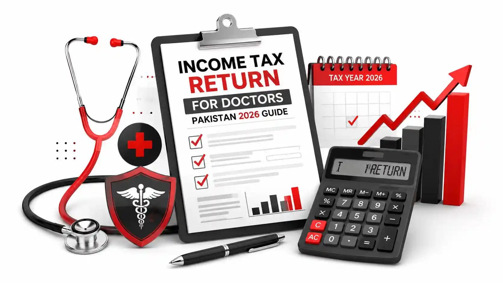 Income tax return for doctors in Pakistan 2026 with FBR tax filing guide