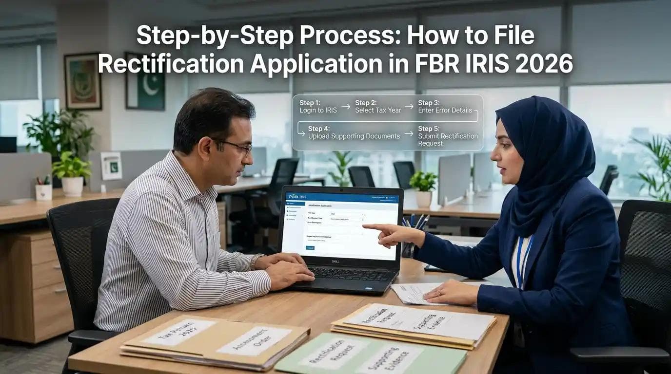 Step-by-Step Process: How to File Rectification Application in FBR IRIS 2026