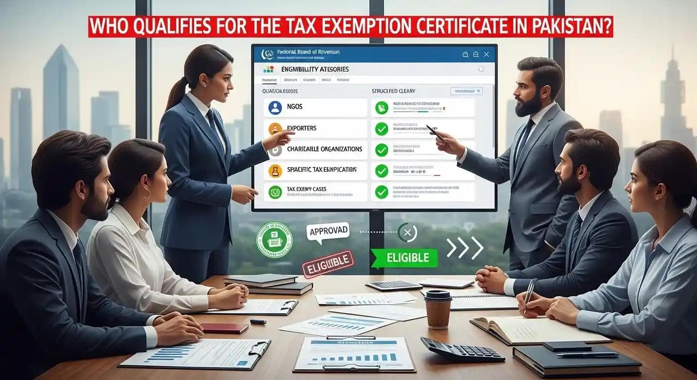 Who Qualifies for the Tax Exemption Certificate in Pakistan?