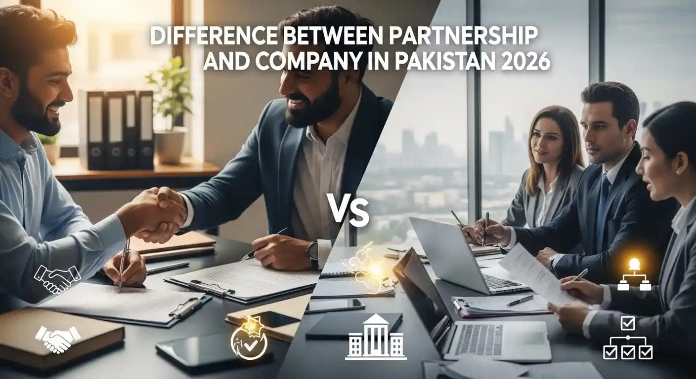 Difference Between Partnership and Company in Pakistan 2026