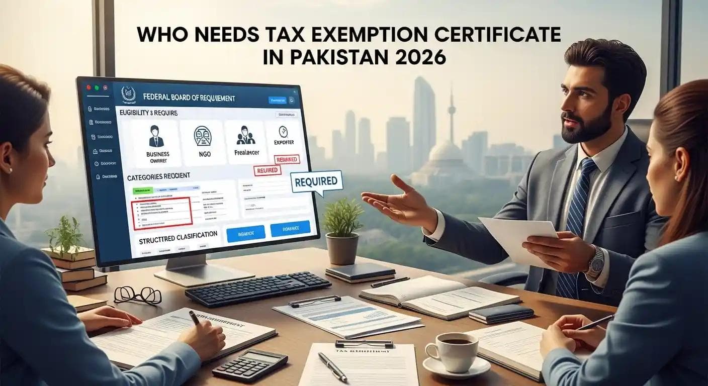 Who Needs Tax Exemption Certificate in Pakistan 2026